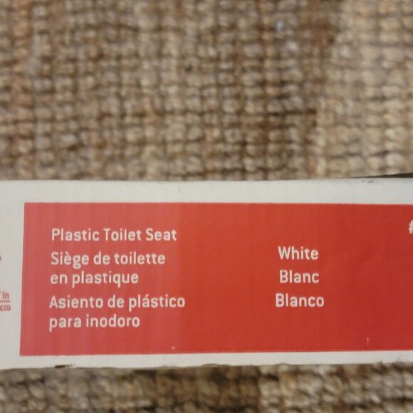 New, Smooth Close White Toilet Seat E Elongated 18.7" AquaSource Easy Install - Picture 15 of 16